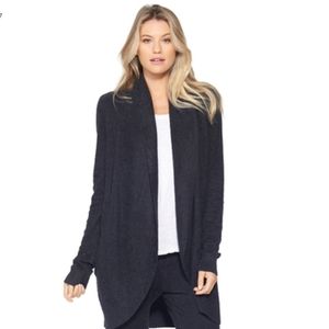 Barefoot Dreams CozyChic Circle Cardigan, Black